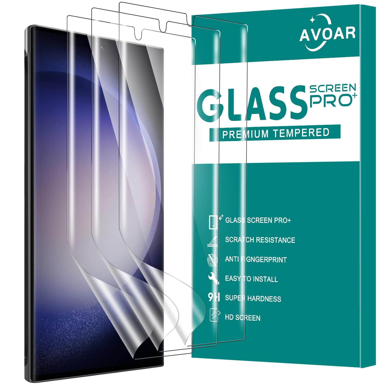 AVOAR 3 Pack TPU Screen Protector for Samsung