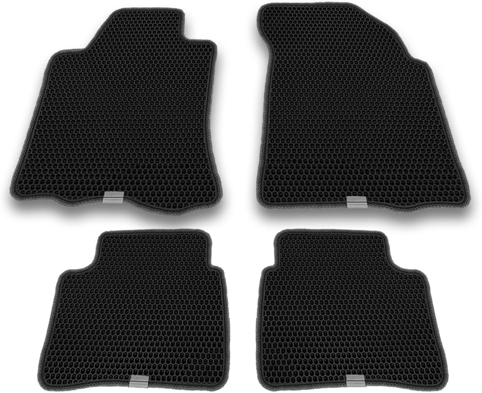 Motliner Floor Mats, Custom Fit with Dual Layered Honeycomb Made for Nissan Altima 2013-2018. All Weather Heavy Duty Protection for Front and Rear. EVA Material, Easy to Clean.
