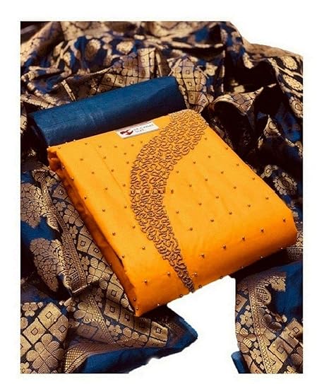 Blue Wish Womens Cotton Unstitched Salwar Suit