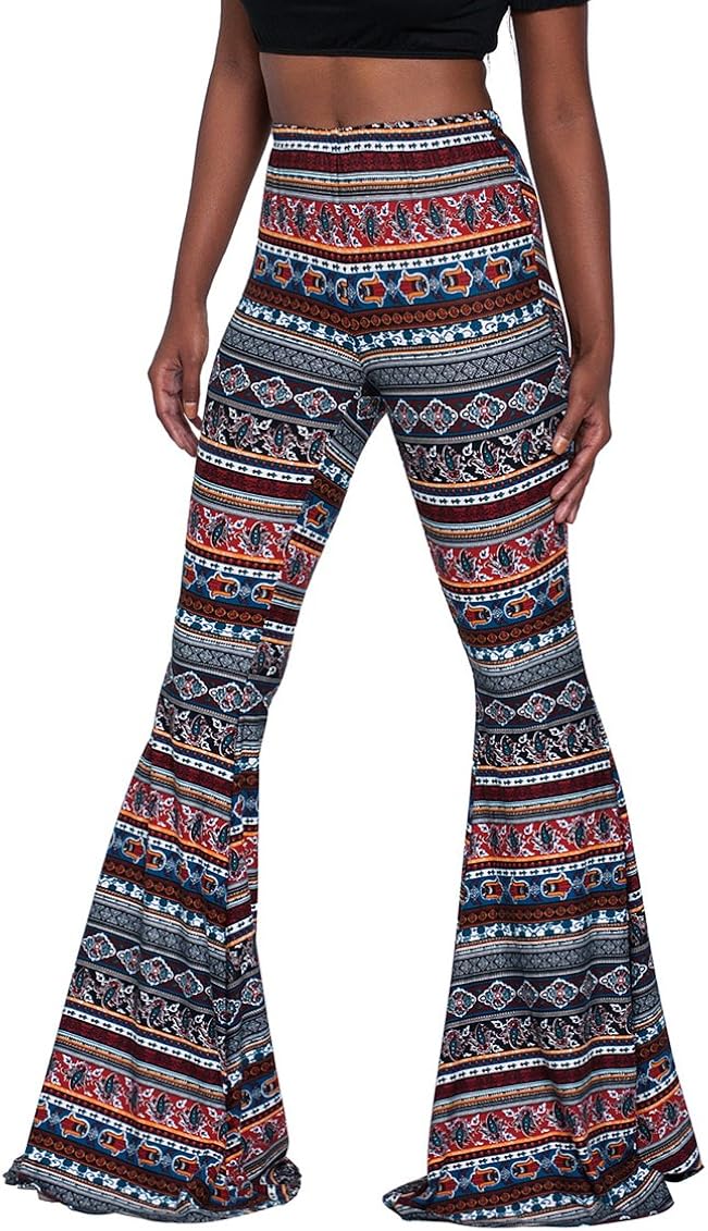 Herose Tall Ladies Soft Flared Leggings Pants Floor Length S-2xl