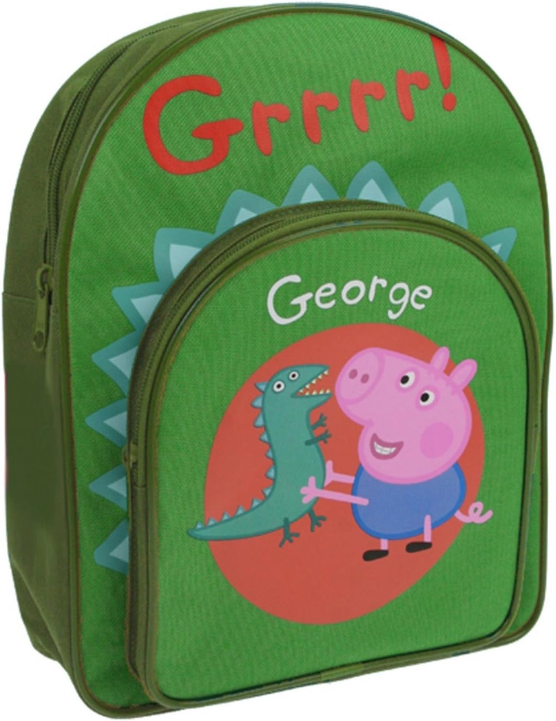 Green Peppa Pig and Mr Dinosaur Backpack Amazon.co.uk Sports
