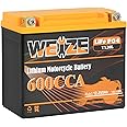 Weize Lithium YTX20L-BS, Group 20, 600A LiFePO4 Motorcycle Battery, 12V 8AH ATV, UTV, Jet Ski, 4 Wheeler, Snowmobile, Persona