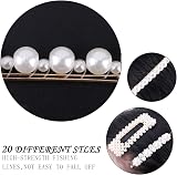 Acptall 20Pcs Pearl Hair Clips Barrettes Geometric Acrylic Resin Fashion view 7