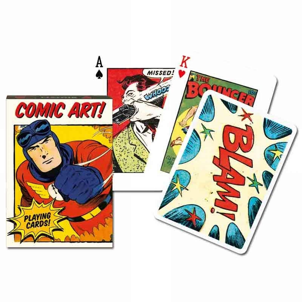 Piatnik 1616 "Vintage Comic Art Card Game (55-Piece)
