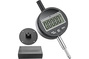 HDLNKAK Electronic Digital Dial Indicator Gauge 0-12.7mm/0.5” Inch/Metric Conversion, High Precision Probe with 0.01mm/0.0005” Resolution for Testing.