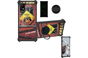 Aroepurt TCL ION V Phone Case T607DL Case Compatible with TCL ION X Phone Case Cover [Hard PC + Soft Silicone][Ring Support] [Luminous Effect] YGH-JGP