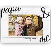 CAIFZ Papa and Me Picture Frame Gifts for Grandpa, Grandfather Photo Frame from Grandkids, Gifts for Birthday, Thanksgiving, Christmas, Father's Day, 4x6 inch Photo