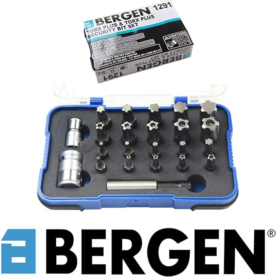 Bergen 23 Piece Torx Plus & Torx Plus Security Bit Set 1291 Amazon.co