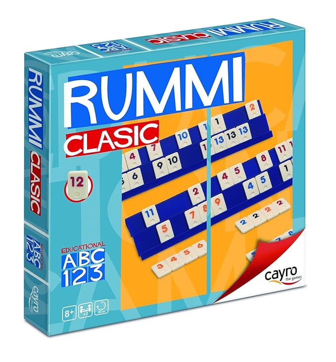 Cayro 946181 - Brettspiel Rummi für 4 Spieler