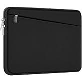 Laptop Sleeve Case 17 inch, Durable Computer Carrying Bag Protective Case Briefcase Handbag with Front Pocket, Slim Laptop Cover for 17-17.3 Inch HP, Dell, Lenovo, Asus, Notebook, Black