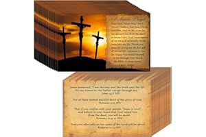 JDLL 200PCS Gospel Tract Card Salvation Cards Pocket Holy Postcard Prayer Verse Cards Inspirational Bible Verses Bookmark for Christian Evangelism Gift (A Sinner's Prayer)