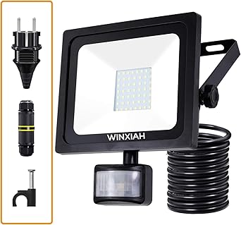 Led Strahler Mit Bewegungsmelder Fluter Aussen Lampe Aussen Licht Motion Sensor 50w Stecker Und Verbindungsmuffe Garten Outdoor Aussenstrahler Ip65 Wasserdicht Aussenstrahler Beleuchtung Floodlight Amazon De Beleuchtung