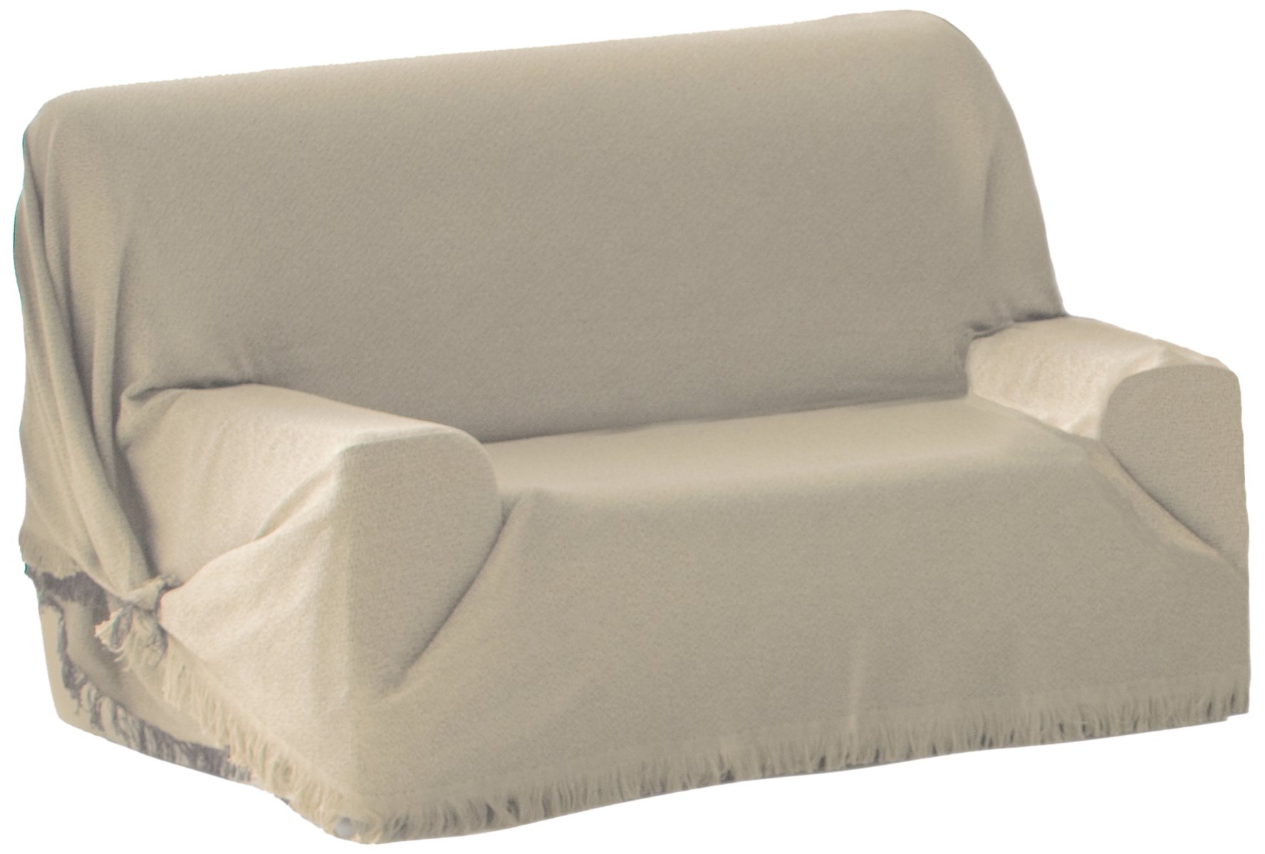 Eysa 230 x 260 cm Cotton and Other Fibers Sofa and Bed Slip Covers, White, L3382300