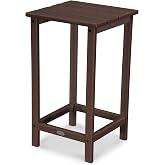 Poly-Wood POLYWOOD Long Island 26-Inch Counter Side Table, Mahogany