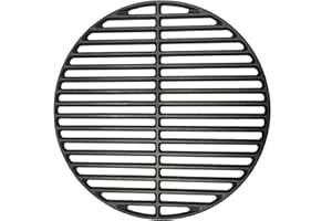 Quantfire 13" Cast Iron Cooking Grid for S/MiniMax Big Green Egg Accessories, Round Grill Grate Grids for BGE or Other Same Size Charcoal Grill