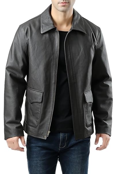 Landing Leathers Herren-Lederjacke Held indy-Stil
