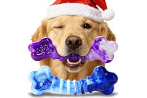 Kseroo Indestructible Dog Toys for Aggressive Chewers: 2-Pack Tough Chew Toy for Large Dogs, Heavy Duty Long-Lasting Dog Bones for Large Breed, Dog Toys to Keep Them Busy