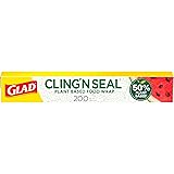 Glad 50% Plant Based Cling N Seal Plastic Wrap for