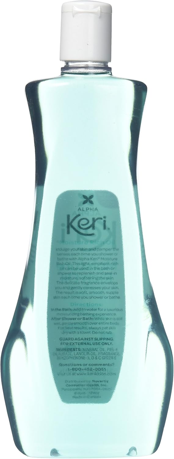 Alpha Keri Shower & Bath Moisture Rich Oil 16 oz: Health & Personal Care