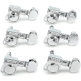 Grover 406C6 Mini Locking Rotomatic Tuners - 6-In-Line - Chrome
