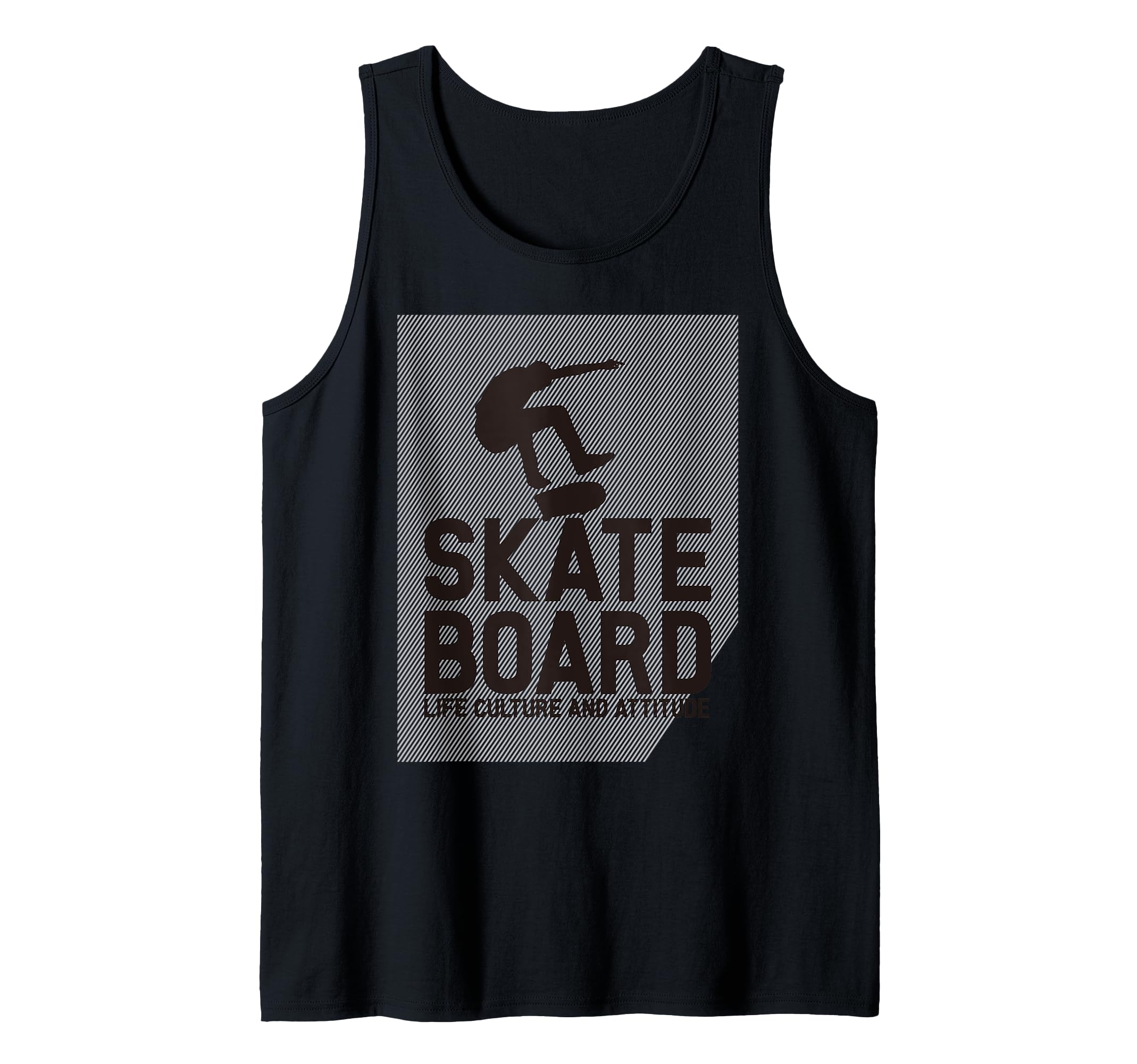 Cool Skateboard SK8, I Love Skateboarding, Skateboard Street Tank Top