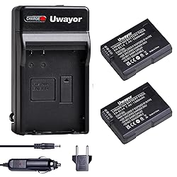 Uwayor EN-EL14 EN-EL14A Battery and Charger Set for