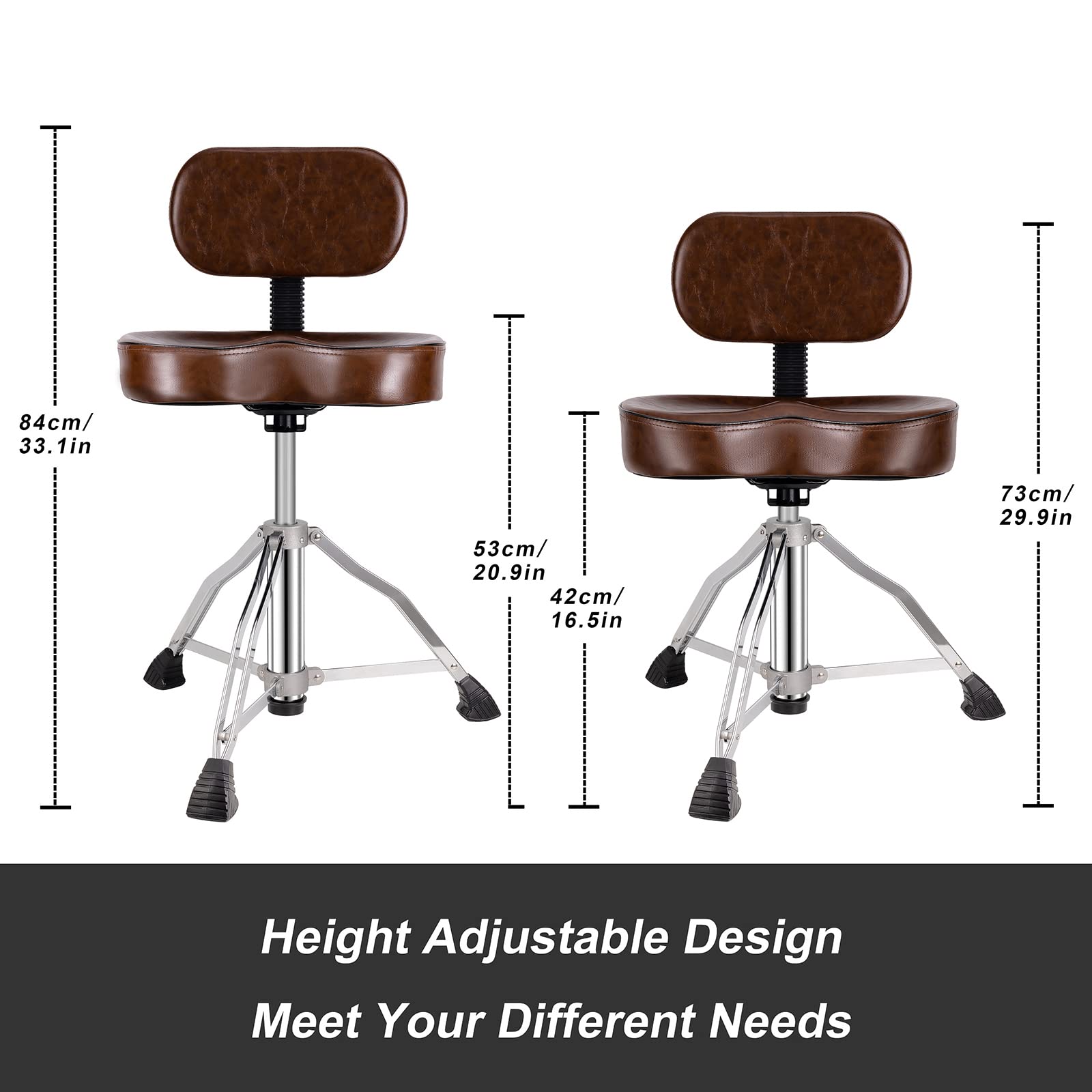 Mua CHACHAZO TENTOTEN Drum Throne with Backrest, Padded Drum Chair with