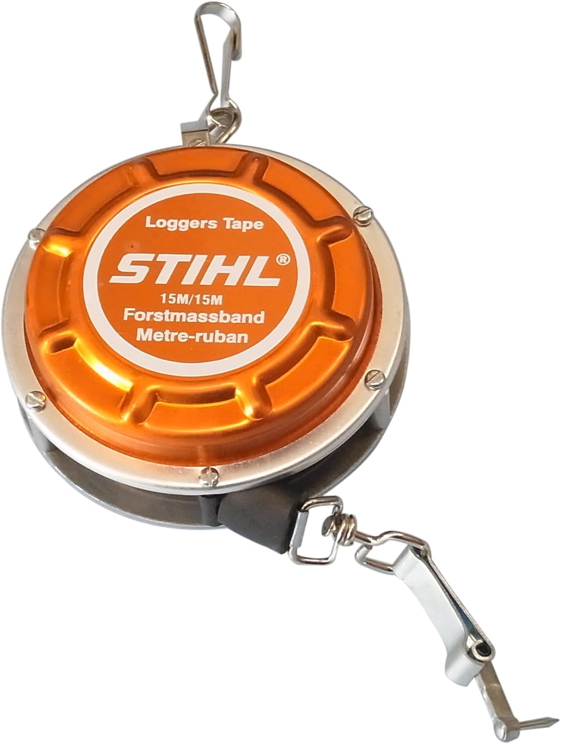 Stihl 00008810800 15m Length Forestry Tape Measure with Plastic Housing - Self-retracting, Automatic Plus