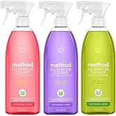 Method All-Purpose Cleaner Variety Pack, Plant-Based Multi-Surface Cleaning Spray, Pink Grapefruit, French Lavender, Lime + Sea Salt, 28 Fluid Ounces (Variety Pack)
