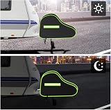 URAQT Tow Hitch Cover Universal Waterproof with Reflective Strips (Black/Green) view 5