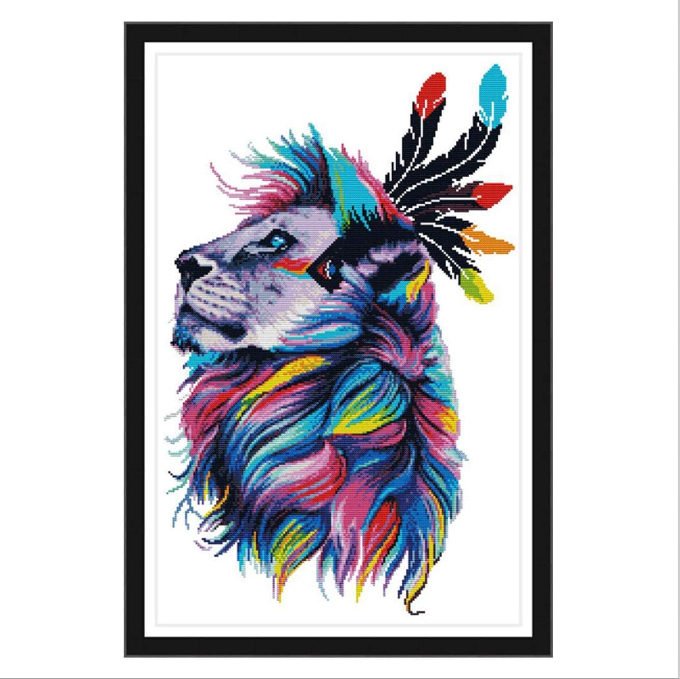 Embroidery Kit Cross Stitching Set,Cross Stitch Kits for Adults Stamped