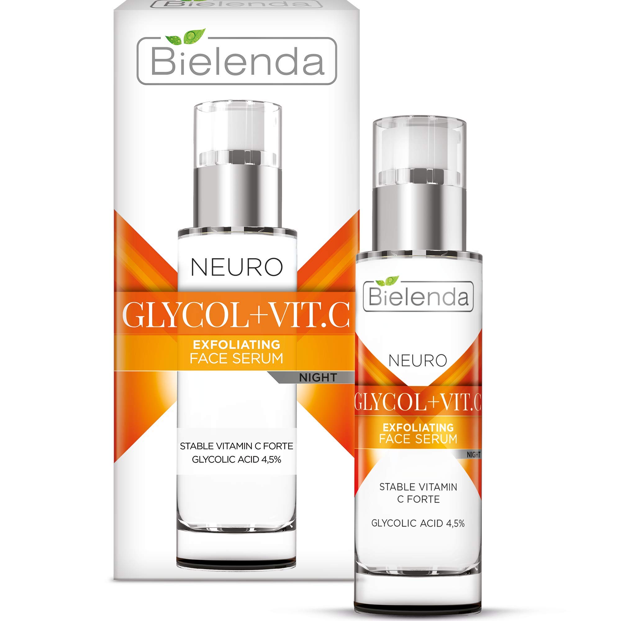 Bielenda Neuroglicol + Vit. C Exfoliating Nighttime Rejuvenation Serum 30 ml