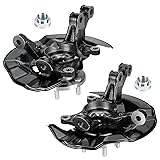 2PCS Front Steering Knuckles & Wheel Bearing Hub