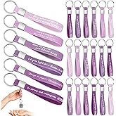 Sureio 24 Pcs Christian Gifts Bible Keychains Bulk for Women Men Girls Church Party Favor Gifts Motivational Keychain Rings