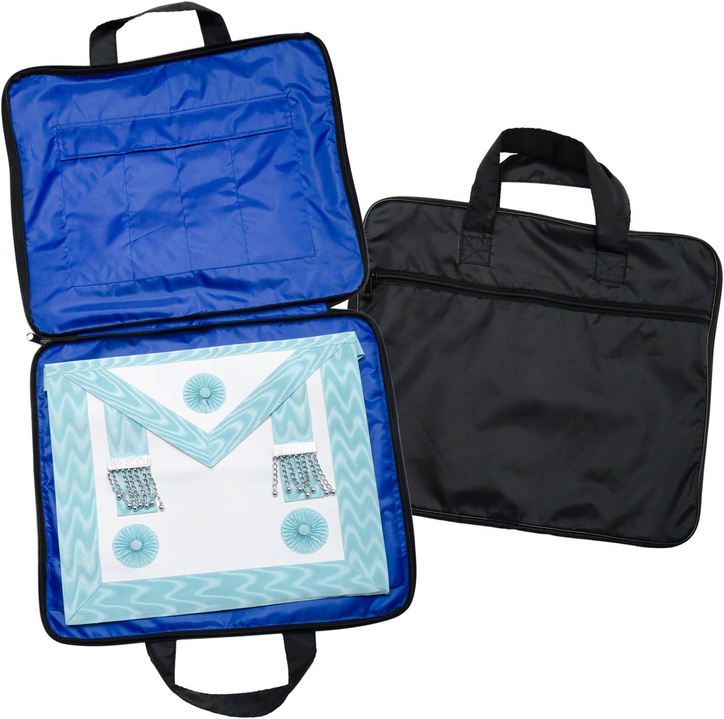 THE MASONIC COLLECTION - MM/WM Regalia Soft Case Apron Holder Handbag - Synthetic Waterproof Material - Freemason Gifts for Men - Image 3