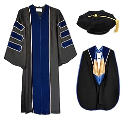 Herrenbek Doctoral Graduation Gown Hood and Tam 8