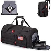 ATRIPACK Duffle Bag for Men,Tactical Duffle Bags for Travel,55L Large Capacity Convertible Garment Bag With Shoes Compartment, Multi-functional Gym Bags Suit Bag for Traveling Workout Business Trip