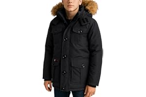 CANADA WEATHER GEAR Boy Winter Coat - Heavyweight Water and Wind Resistant Boys Winter Parka Jacket Ski Insulated Outerwear