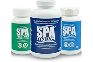 Spa Marvel Trio | Natural Spa Enzyme Conditioner | Filter Cleaner | Cleanser | Can use with hot tub Chemicals, Bromine Tablet