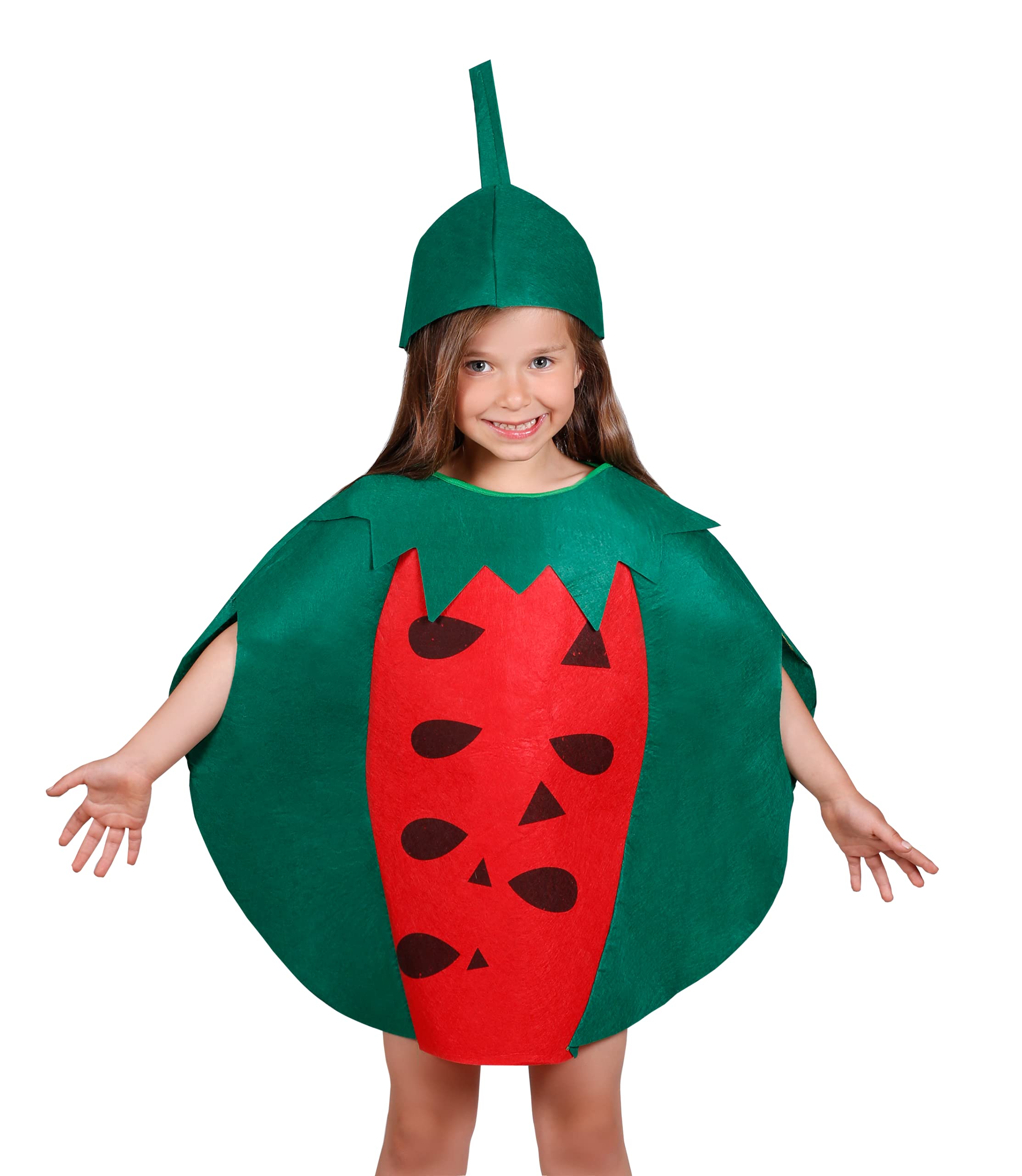 Matissa Kids Fruits Vegetables and Nature costumes Suits outfits Fancy Dress Party Boys and Girls (Watermelon)