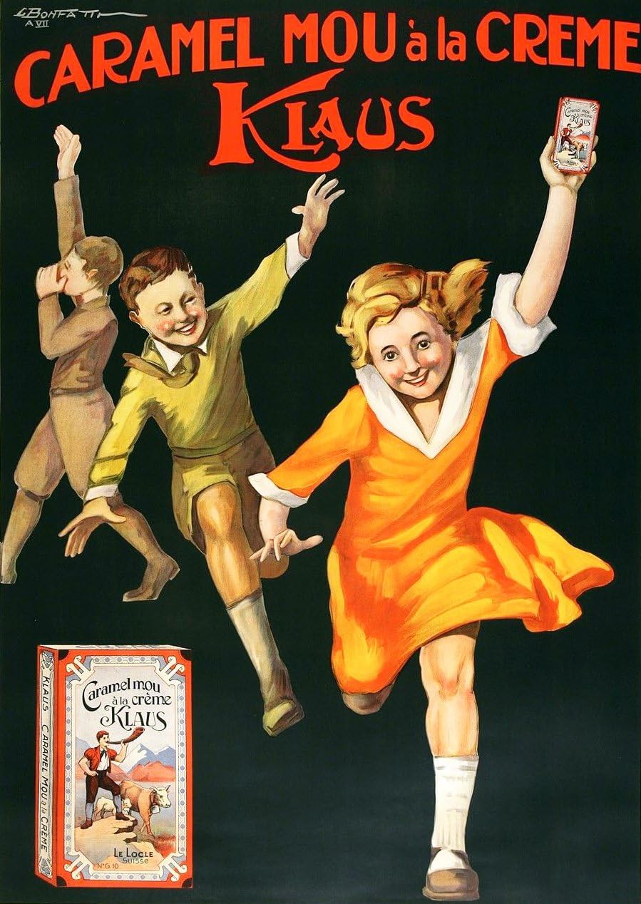 11"x14"Decoration Poster Reproduction.Klaus Caramel Mou a la CrÃƒ¨me.Bakery.Candy.8269
