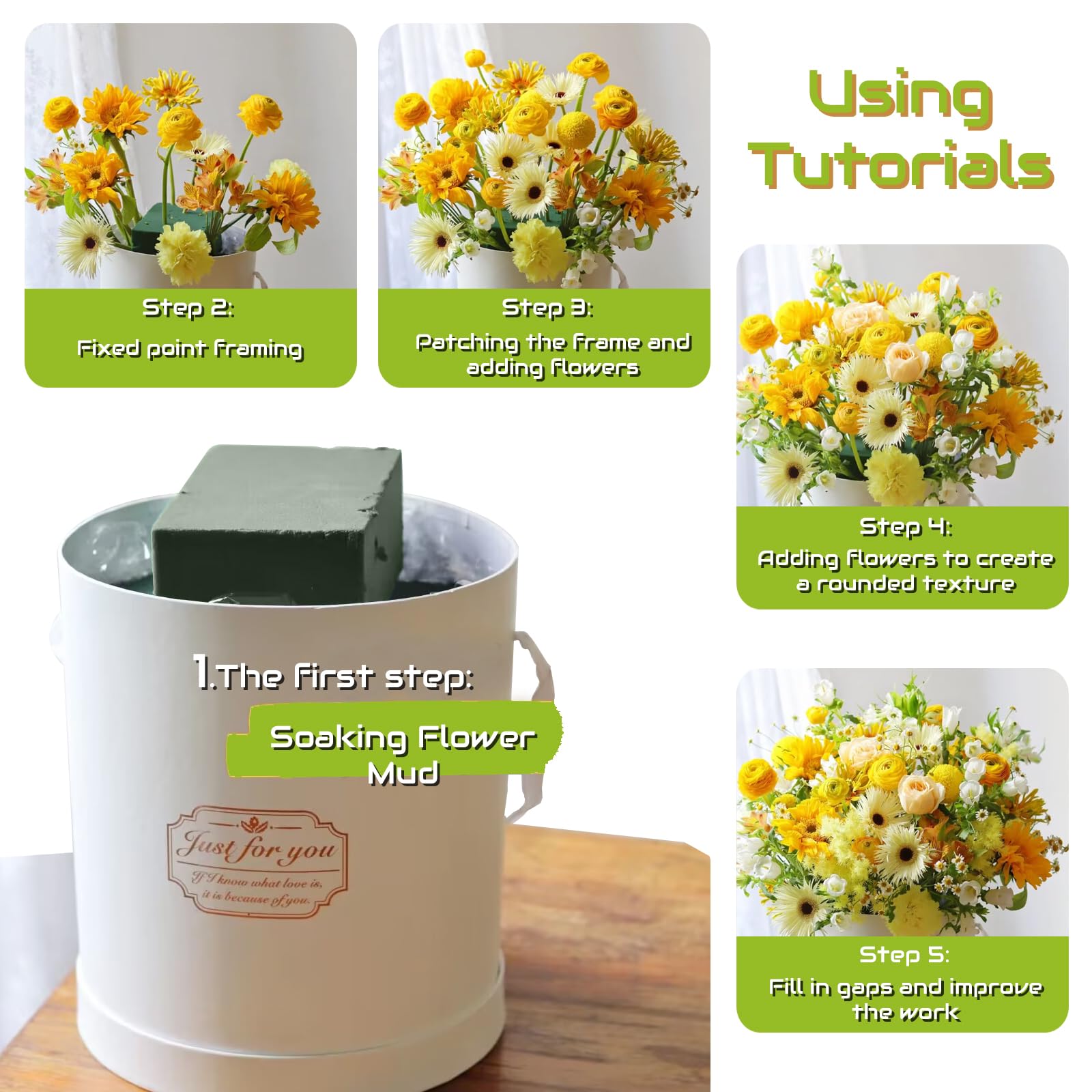 6 Pcs Floral Foam Blocks, 5.5