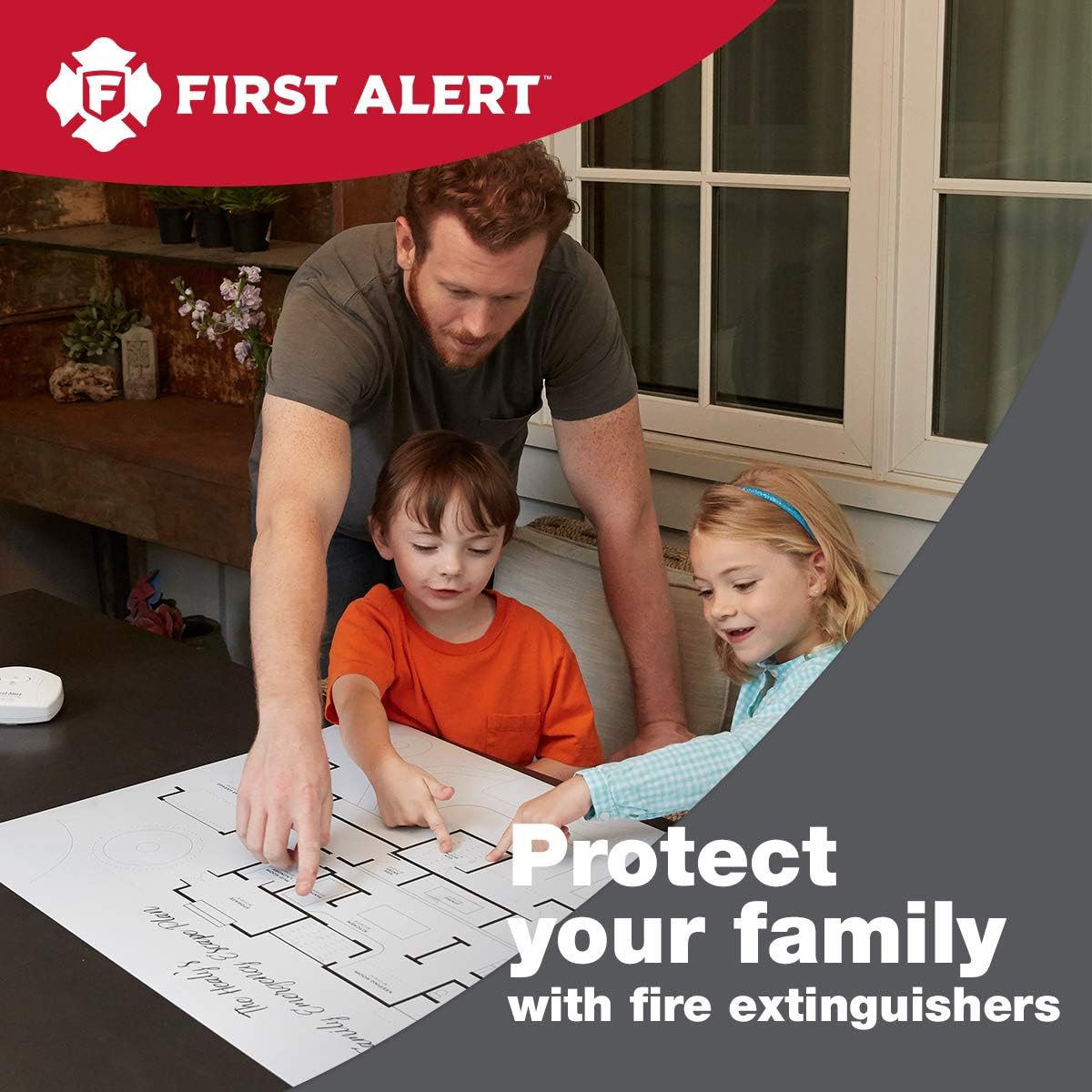 First Alert Fire Extinguisher | Recreation Vehicle and Marine Fire Extinguisher, White, Rechargeable, REC5 - - 