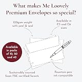 Me Loovely Premium Envelopes 120gsm C6 Peel & Seal Pack of 20 White view 5