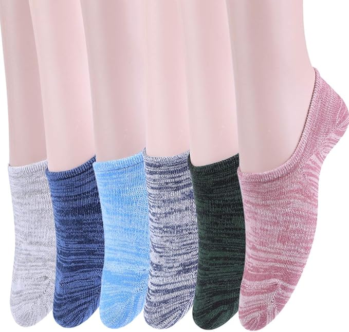 No Show Socks Women Non Slip Low Cut Cotton Liner Sports Casual Socks
