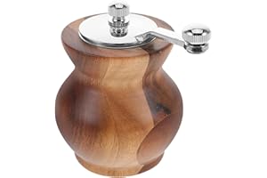 FONDOTIN Manual Pepper Grinder with Crank Handle, Large Capacity Salt and Spice Mill for BBQ and Kitchen,