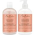 Shea Moisture Coconut & Hibiscus Curl & Shine Gift Set with Shampoo & Conditioner for Thick, Curly Hair 384 ml (Pack of 2)