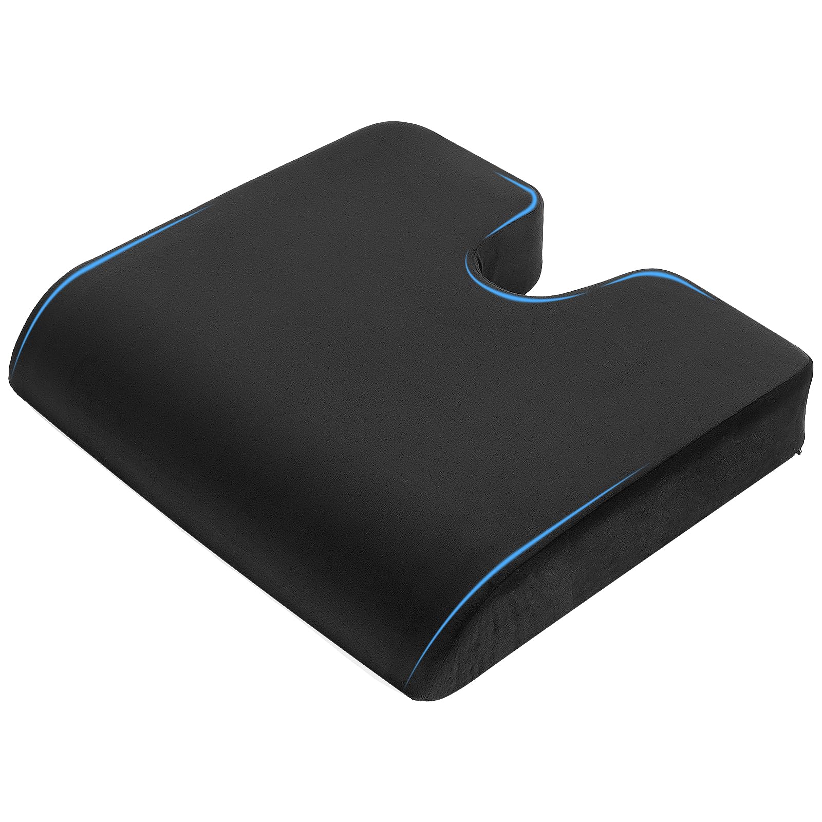 Photo 1 of Wheelchair Cushions 12.99"×8.86"×3.94" – Memory Foam Wheelchair Accessories for Wheelchair, Office Chair, Car Seat – Ergonomic Support for Coccyx, Back & Hip Comfort