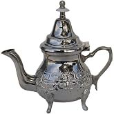 Tea Serving Moroccan Serving Tea Pot Handmade Silver Platted Kettle Single Serving Small