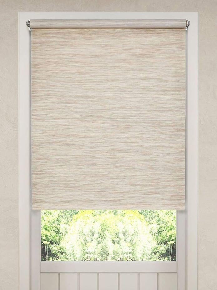 Mainstays Blackout TeartoFit Roller Shade 371/4"x72", White BrickSeek